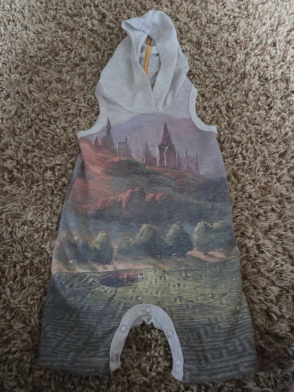 Sleeveless Hooded Romper Harry Potter